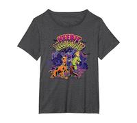 Scooby-Doo and Shaggy Heebie Jeebiesville T-Shirt, Women's Plus, Dark Heather Grey, 1X