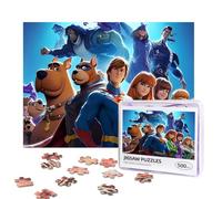 Scooby Doo and Superheroes Puzzles 500 Pieces Personalized Jigsaw Puzzles Photos Puzzle with Storage Bag Challenging Picture Puzzle for Adults Home Decor Wedding (52x38 CM)