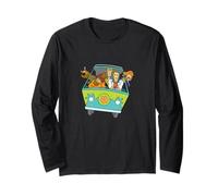 Scooby-Doo and The Gang in Mystery Machine Comedy Cartoon Long Sleeve T-Shirt
