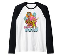 Scooby Doo Beware of Monsters Raglan Baseball Tee