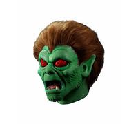 Scooby-Doo Big Bad Werewolf Adult Latex Costume Mask, Green, Brown, One Size