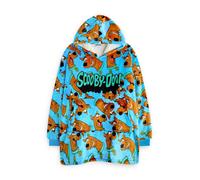 Scooby Doo Boys Blue Character AOP Blanket Hoodie (One Size)