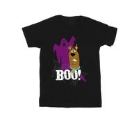 Scooby Doo Boy's Boo Ghost Cotton T-Shirt in Black | Size: 3-4 Years Scooby Doo Black 3-4 Years