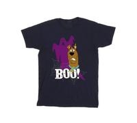 Scooby Doo Boy's Boo Ghost Cotton T-Shirt in Navy | Size: 3-4 Years Scooby Doo Navy 3-4 Years
