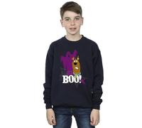 Scooby Doo Boys Boo Ghost Sweatshirt Navy Blue 9-11 Years