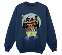 Scooby Doo Boy's Haunted House Sweatshirt in Navy | Size: 3-4 Years Scooby Doo Navy 3-4 Years