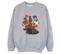 Scooby Doo Boy's Pumpkin Sweatshirt in Grey | Size: 7-8 Years Scooby Doo Grey 7-8 Years
