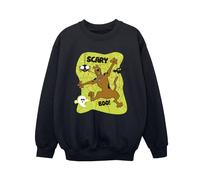 Scooby Doo Boy's Scary Boo Sweatshirt in Black | Size: 7-8 Years Scooby Doo Black 7-8 Years