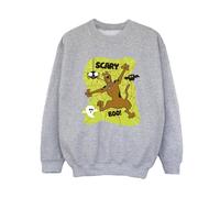 Scooby Doo Boy's Scary Boo Sweatshirt in Grey | Size: 7-8 Years Scooby Doo Grey 7-8 Years