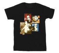 Scooby Doo Boy's Squares Cotton T-Shirt in Black | Size: 12-13 Years Scooby Doo Black 12-13 Years