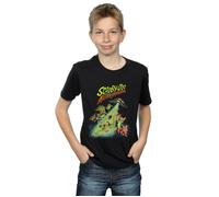 Scooby Doo Boy's The Alien Invaders Cotton T-Shirt in Black | Size: 7-8 Years Scooby Doo Black 7-8 Years