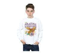 Scooby Doo Boy's The Amazing Scooby Sweatshirt in White | Size: 9 Years Scooby Doo White 9 Years