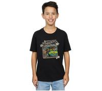 Scooby Doo Boy's The Mystery Machine Cotton T-Shirt in Black | Size: 5-6 Years Scooby Doo Black 5-6 Years