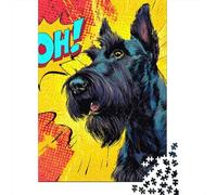 Scooby Doo Cartoon 1000 Pcs 3-Layer Cardboard Pop Art Style Dog Classic Puzzle, Ultra Hard for Adults, Stress Relief, Wall Decor & Family Game Night Gift 70x50cm/1000pcs