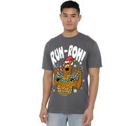Scooby Doo Christmas Lights Ruhroh! Unisex T Shirt, Charcoal, Medium