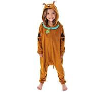 Scooby Doo Costume Kids Onesie Union Suit Sleeper Pajamas (MD, 8)