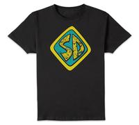 Scooby Doo Emblem Men's T-Shirt - Black | Size: Medium Scooby Doo Black M