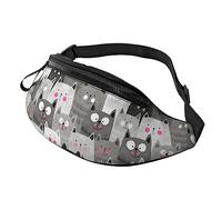 Scooby Doo Fanny Pack Belt Bag for Women Men Bum with Crossbody Adjustable Strap Bag Gift for Enjoy Festival Sport Workout Traveling Hiking Running Casual Hands-Free Waist Pack Carrying of Phone, Cat