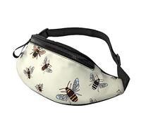 Scooby Doo Fanny Pack Belt Bag for Women Men Bum with Crossbody Adjustable Strap Bag Gift for Enjoy Festival Sport Workout Traveling Hiking Running Casual Hands-Free Waist Pack Carrying of Phone, Bees