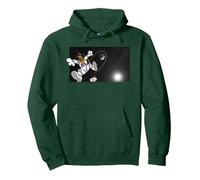 Scooby Doo Floating in Space Pullover Hoodie, Adult Unisex, Dark Green, Medium