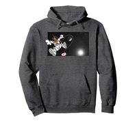 Scooby Doo Floating in Space Pullover Hoodie, Adult Unisex, Dark Heather Grey, XX-Large