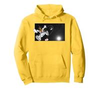 Scooby Doo Floating in Space Pullover Hoodie, Adult Unisex, Lemon Yellow, X-Large