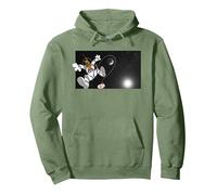 Scooby Doo Floating in Space Pullover Hoodie, Adult Unisex, Sage Green, X-Large