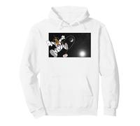 Scooby Doo Floating in Space Pullover Hoodie, Adult Unisex, White, Medium
