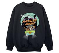 Scooby Doo Girl's Haunted House Sweatshirt in Black | Size: 3-4 Years Scooby Doo Black 3-4 Years
