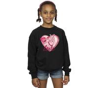 Scooby Doo Girl's Love Kisses Sweatshirt in Black | Size: 9 Years Scooby Doo Black 9 Years