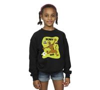 Scooby Doo Girl's Scary Boo Sweatshirt in Black | Size: 3-4 Years Scooby Doo Black 3-4 Years