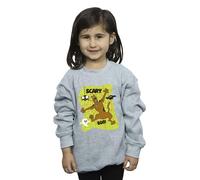 Scooby Doo Girl's Scary Boo Sweatshirt in Grey | Size: 12-13 Years Scooby Doo Grey 12-13 Years