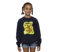 Scooby Doo Girl's Scary Boo Sweatshirt in Navy | Size: 7-8 Years Scooby Doo Navy 7-8 Years