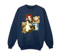 Scooby Doo Girl's Squares Faces Sweatshirt in Navy | Size: 3-4 Years Scooby Doo Navy 3-4 Years