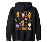 Scooby-Doo Halloween Spooky Icons Zip Hoodie