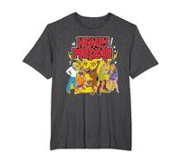 Scooby-Doo Heavy Meddle T-Shirt, Men's Big and Tall, Dark Heather Grey, 6X Tall