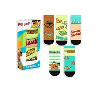 Scooby Doo Kids Calf Socks Set of 5 (Unisex Kids Multicoloured) | Size: 12.5-3 Scooby Doo Multicolor 12.5-3