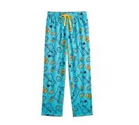 Scooby-Doo! Men’s Pyjama Bottoms | Snack Time All Over Print Lounge Pants | 100% Cotton | Drawstring Waist & Pockets | Sizes M-XXL