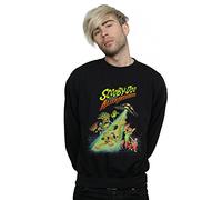 Scooby Doo Men's and The Alien Invaders Sweatshirt Black Medium