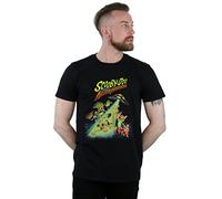 Scooby Doo Men's and The Alien Invaders T-Shirt Black Large