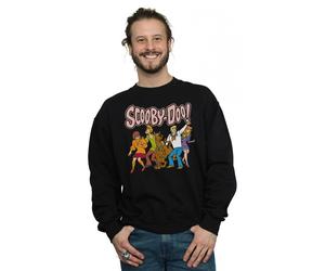 Scooby Doo Men's Classic Group Sweatshirt in Black | Size: Medium Scooby Doo Black M