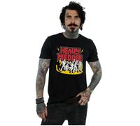 Scooby Doo Men's Heavy Meddle Cotton T-Shirt in Black | Size: XL Scooby Doo Black XL