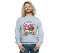 Scooby Doo Men's Life Is Sweet Sweatshirt in Grey | Size: 3XL Scooby Doo Grey 3XL