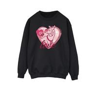 Scooby Doo Men's Love Kisses Sweatshirt in Black | Size: 5XL Scooby Doo Black 5XL