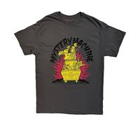 Scooby Doo Men's Mystery Machine Flames T-Shirt in Charcoal | Size: Large Scooby Doo Charcoal L