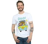 Scooby Doo Men's Mystery Machine Group T-Shirt White XXX-Large