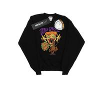 Scooby Doo Men's Pizza Ghost Sweatshirt in Black | Size: 3XL Scooby Doo Black 3XL