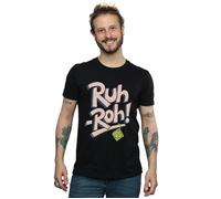 Scooby Doo Men's Ruh-Roh Dog Tag T-Shirt in Black | Size: 3XL Scooby Doo Black 3XL