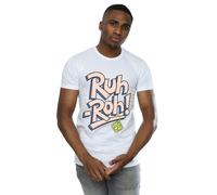 Scooby Doo Men's Ruh-Roh Dog Tag T-Shirt in White | Size: 2XL Scooby Doo White 2XL