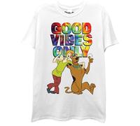 Scooby-Doo! Men's Short Sleeve T-Shirt-Scooby & Shaggy, White, Medium